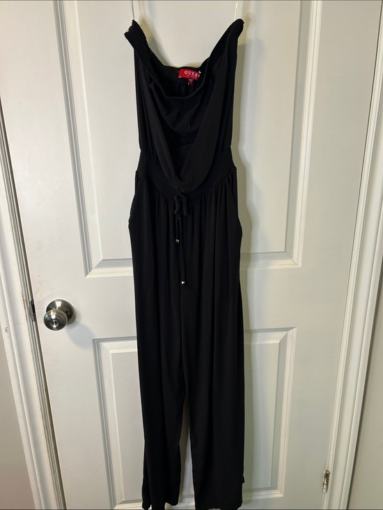 Guess Pants - 16. GUESS Black Cowl-Neck Wide-Leg Jumpsuit
